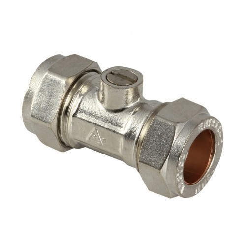 Isolating Valve CxC 15mm Chrome