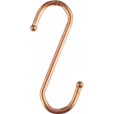 100mm COPPER PLATE S HOOKS (Bulk)